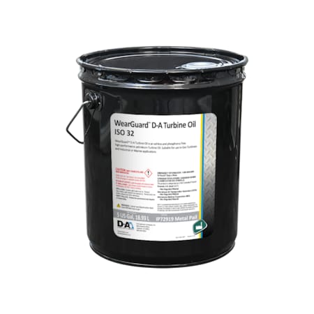 D-A Lubricant Co D-A WearGuard Turbine Oil ISO 32 - 5 Gallon Metal Pail IP72919